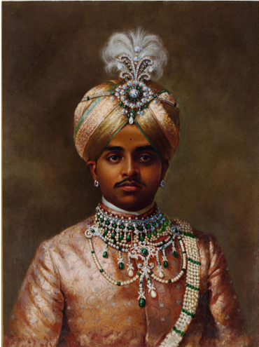 Portrait of the maharaja Sir Sri Krishnaraja Wodeyar Bahadur