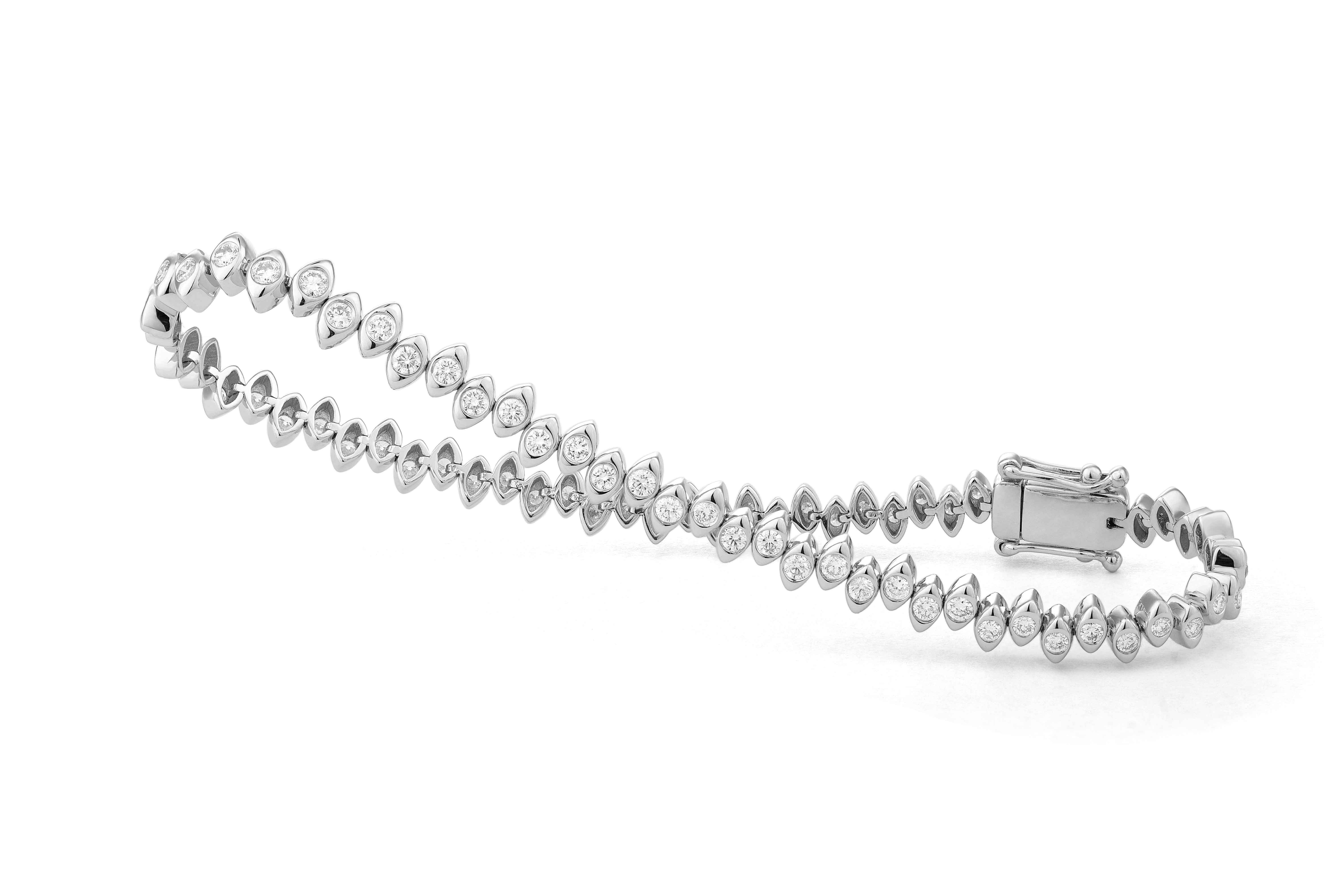 Bracelet « Sweet Paris » en or et diamants by Facet